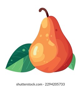 Juicy fruit and fresh vegetables, nature bounty isolated