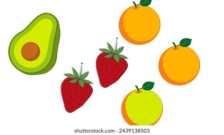 Icono de patrón de frutas jugosas. vector sobre fondo blanco. plantilla de frutas jugosas. diseño de vector de temporada de frutas para medios sociales y decoración moderna, diseño de plantilla de ilustración de arte.