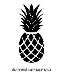 Juicy fruit pineapple solid icon design