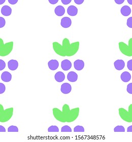 Juicy grapes. Vector seamless background with grapes. Textile and wallpaper background. Vector illustration.