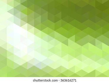 juicy grass color triangular dynamic pattern background