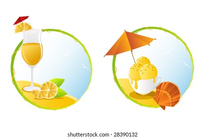 juicy and ice-cream