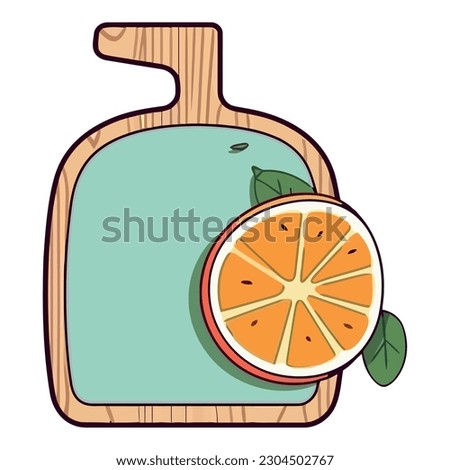 Juicy lemon slice over white