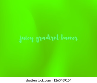 Juicy Light Green Gradient Background Funky Vector Illustration. Bright Lime Mesh Texture. Vivid Eco Colors Bright Backdrop. Acid Green Gradient Wallpapers for Your Design
