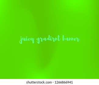 Juicy Light Green Gradient Background Funky Vector Illustration. Bright Lime Mesh Texture. Vivid Eco Colors Bright Backdrop. Acid Green Gradient Wallpapers for Your Design