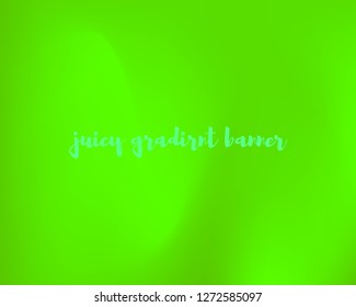 Juicy Light Green Gradient Background Funky Vector Illustration. Bright Lime Mesh Texture. Vivid Eco Colors Bright Backdrop. Acid Green Gradient Wallpapers for Your Design
