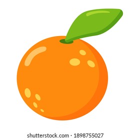 Juicy Orange colorful vector illustration for vegan, organic, exotic fruit menu. Vector summer elements for cards, banners, posters, mug, scrapbooking, pillow case, phone cases and clothes design. 