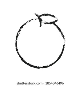 Juicy Orange fruit brush icon