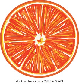 Juicy-orange-Symbol, Vektorgrafik