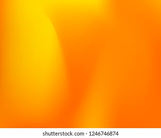 Juicy Orange Waved Gradient Banner. Fresh Warm Sunny Colors Dynamic Liquid Abstract Background. Gold Mesh Wallpapers Original Vector Illustration. Summer Orange Juice Flow Template for Your Design