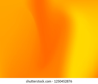 Juicy Orange Waved Gradient Banner. Fresh Warm Sunny Colors Dynamic Liquid Abstract Background. Gold Mesh Wallpapers Original Vector Illustration. Summer Orange Juice Flow Template for Your Design