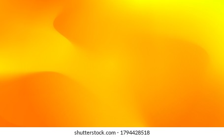Juicy Orange Waved Gradient Banner. Fresh Warm Sunny Colors Dynamic Liquid Abstract Background. Gold Mesh Wallpapers Original Vector Illustration. Summer Orange Juice Flow Template for Your Design