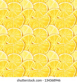 Juicy oranges seamless vector pattern