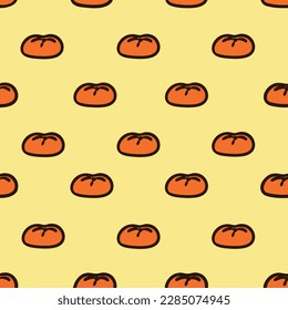 Juicy pattern with tangerines. Vector illustration. Simple flat image. Colored background. Repeating pattern. Design element for stationery poster menu packaging.