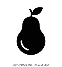 Juicy pear icon for fresh and healthy eating