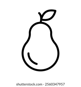 Juicy pear icon for fresh and healthy eating