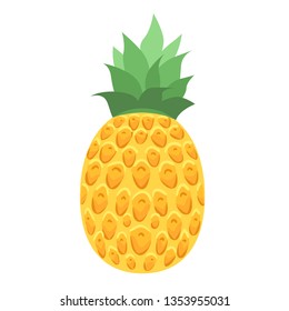 Juicy pineapple. Tropical fruit.