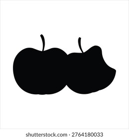 Juicy Plum with Bite Vector Illustration