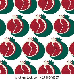 
juicy pomegranate pattern vector for socks, panties, fabric, clothes, pomegranate background