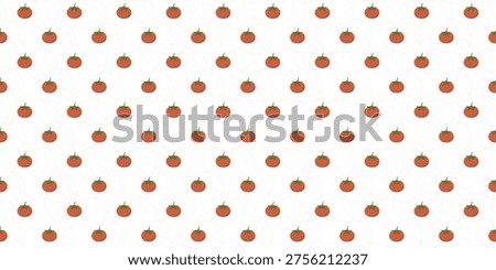 Juicy red tomato repeating pattern for salad bar menu and branding. Fresh vegetable pattern