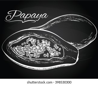 Juicy ripe papaya