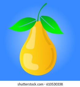 Juicy ripe pear