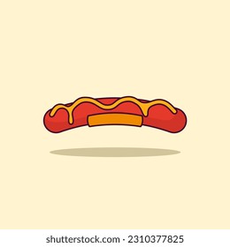 Juicy sausage icon sizzles with flavor.