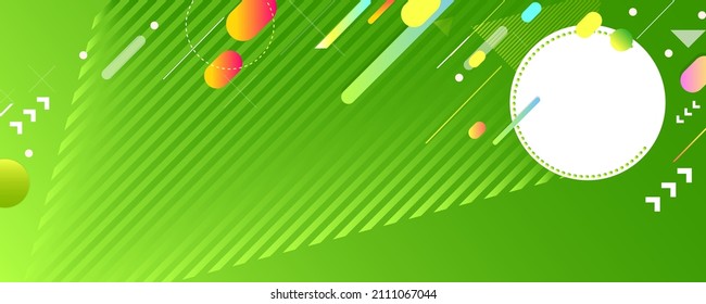 Juicy summer trendy geometric background. Convenient banner for text, logo, web homepage Bright juicy lines and dots design vector