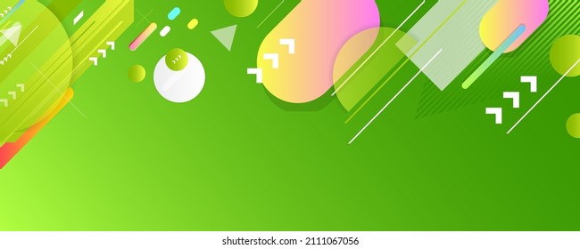 Juicy summer trendy geometric background. Convenient banner for text, logo, web homepage Bright juicy lines and dots design vector