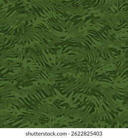 Juicy tropical seamless pattern. Exotic vector print. Green jungle foliage. Luxurious botanical background. Abstract animalistic print. Modern design of fabric, packaging, spa, beauty.
