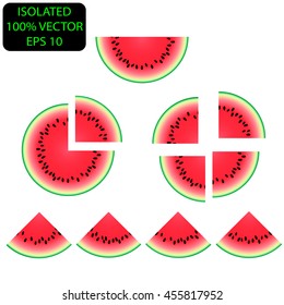 juicy watermelon with black seeds