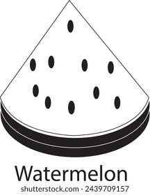 juicy watermelon fruit vector design 