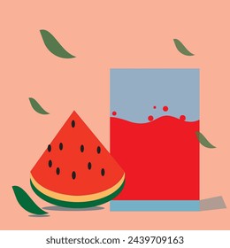 juicy watermelon fruit vector design 