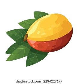 Juicy yellow lemon slice, symbol of freshness isolated