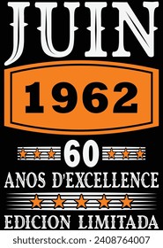 Juin 1962 60 Anos D'excellence eps cut file for cutting machine