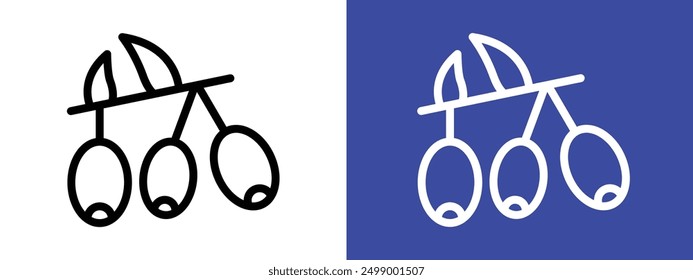 Jujube icon logo sign set vector outline