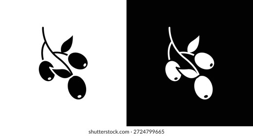 Jujube Symbol Silhouette Vektor flache Illustration Design Pack.