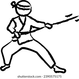 Jujutsu hand drawn vector illustrations