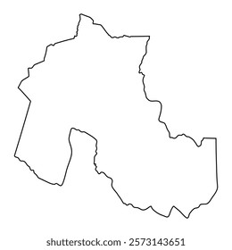 Jujuy Province map, administrative division of Argentina. Vector illustration.