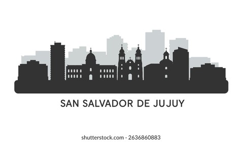 Jujuy Skyline Argentina Cityscape Vector.