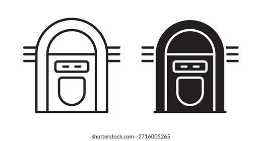Jukebox Icon-Konzept für Infografik, Website oder App.