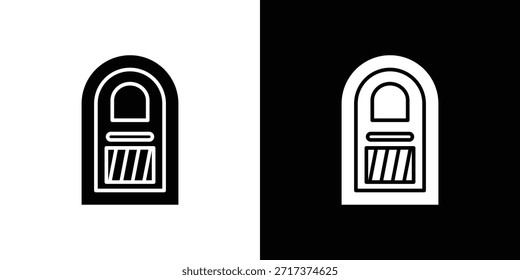 Jukebox-Symbol für Apps und Branding.
