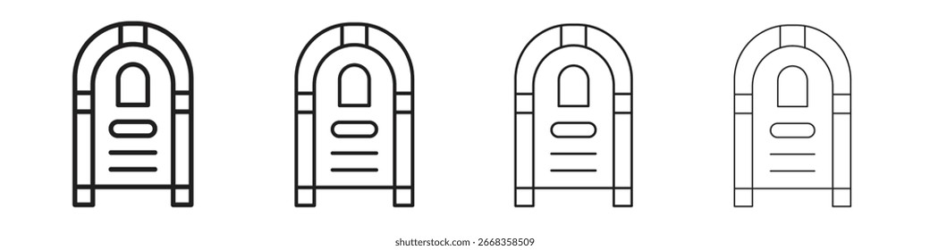 Jukebox icon symbols collection. Vector EPS 10