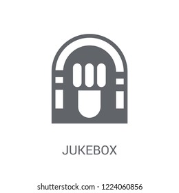 Jukebox icon. Trendy Jukebox logo concept on white background from Birthday party and wedding collection. Suitable for use on web apps, mobile apps and print media.