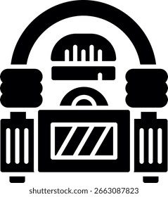Jukebox New Creative Icon Design Vector