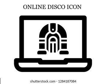 Jukebox search icon. Editable Jukebox search icon for web or mobile.