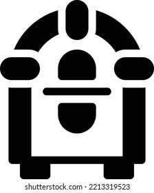 jukebox Vector illustration on a transparent background. Premium quality symmbols. Glyphs vector icons for concept and graphic design. 
