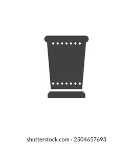 Julep cup vector icon. filled flat sign for mobile concept and web design. Julep Cup glyph icon. Symbol, logo illustration. Vector graphics