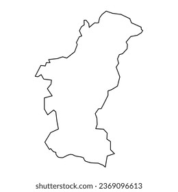Mapa del distrito de Julfa, división administrativa de Azerbaiyán.