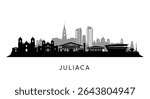 Juliaca Skyline Peru Cityscape Silhouette.